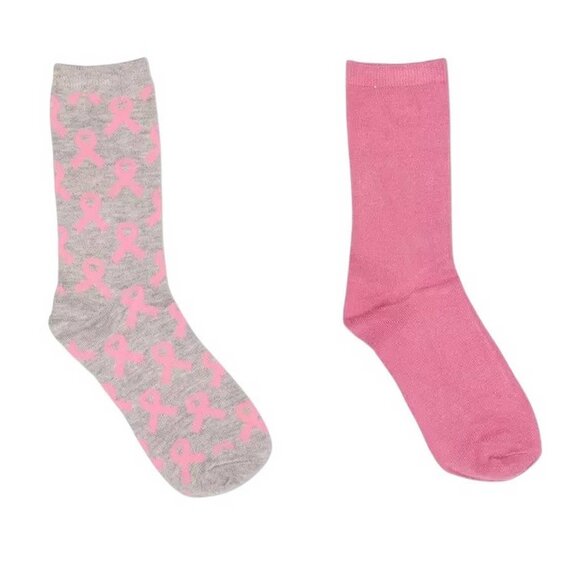 Charter Club Breast cancer Pink Ribbon 4 Pack Sock Set - Picture 3 of 4
